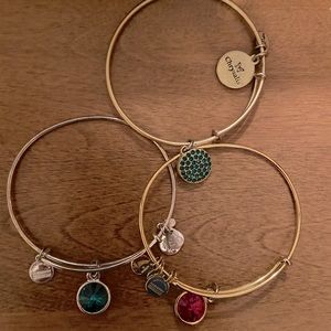 Colored charm bracelets